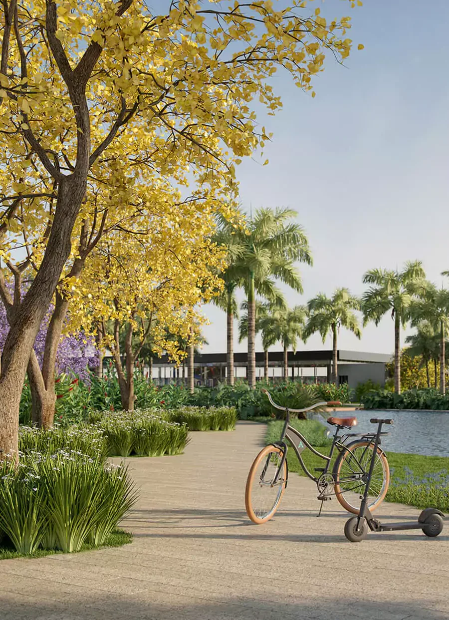 Estação de e-bikes e patinetes elétricos do Atlântico Golf